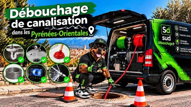 Débouchage de canalisation dans les Pyrénées-Orientales