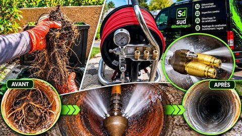 Débouchage de canalisation à Saint-Cyprien et sa région, bouchée par des racines