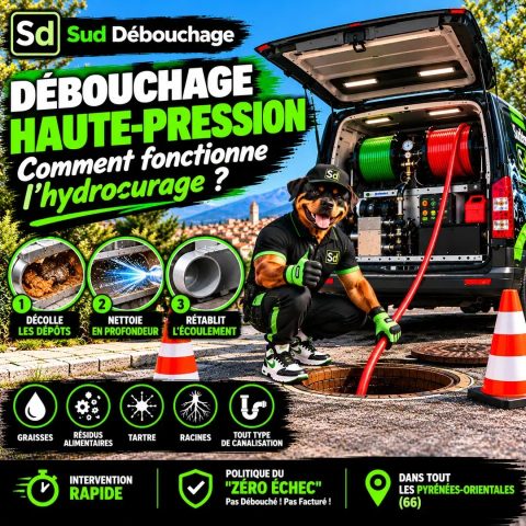 Débouchage haute pression : comment fonctionne l’hydrocurage ?
